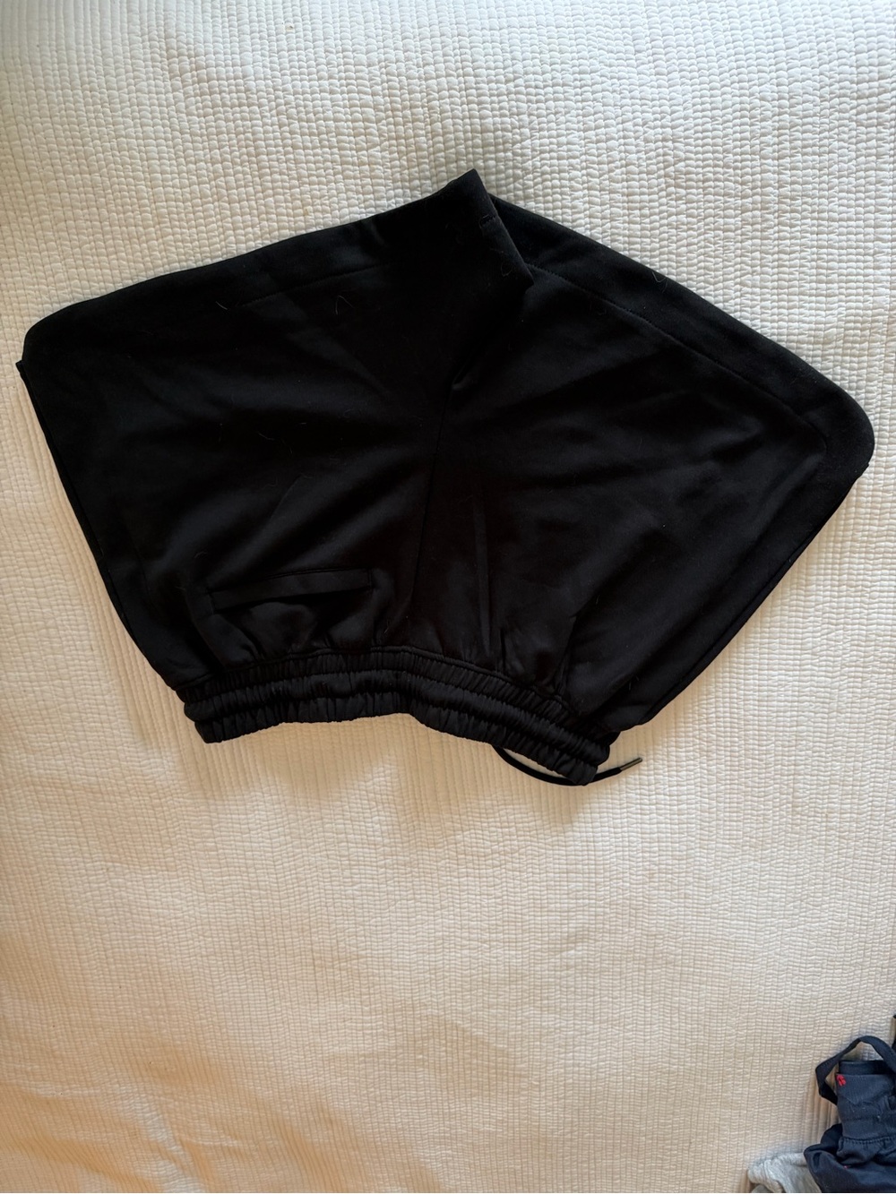 Yogalicious Black Elastic-Waist Athletic Shorts